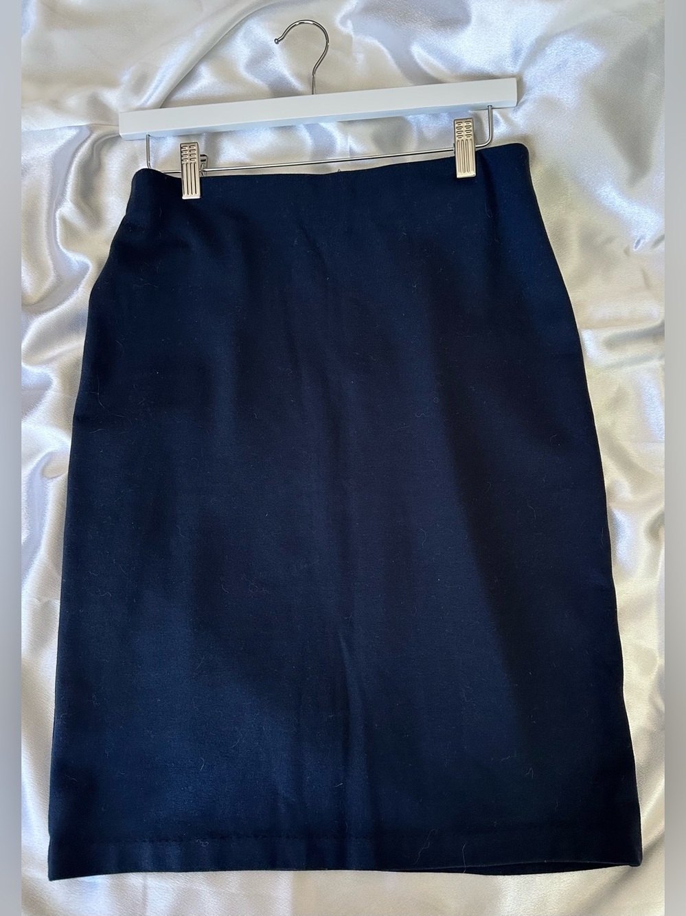 Philosophy Sleek Navy Blue Pencil Skirt